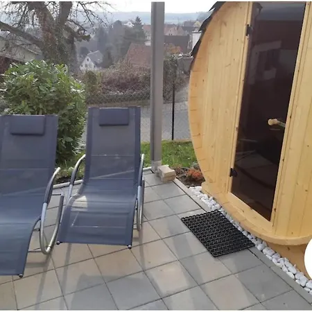 Vakantiehuis Ferienloft Ottos Werkstatt Mit Saunafass *
